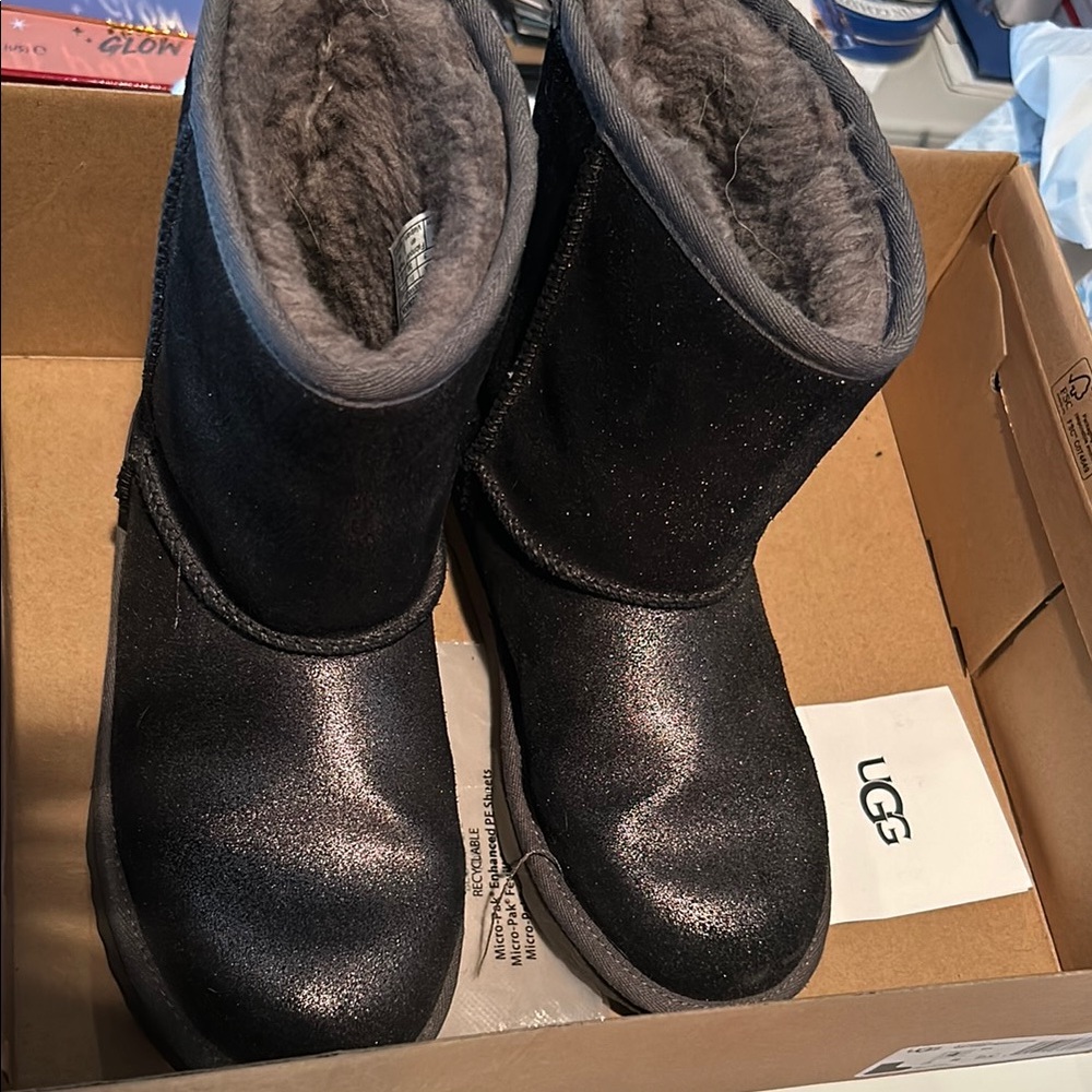 UGG Black Sparkle Boots
